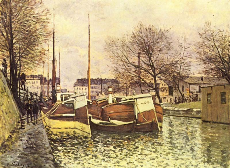 Barges on the Canal Saint Martin in Paris.jpg