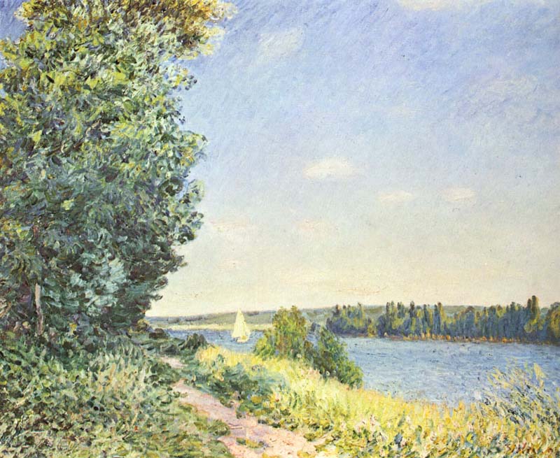 Normandy path on the water, in the evening at Sahurs.jpg