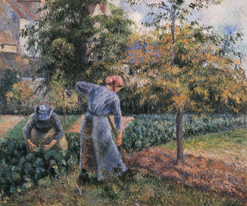 Peasant Woman Digging, the Jardin de Maubuisson.jpg